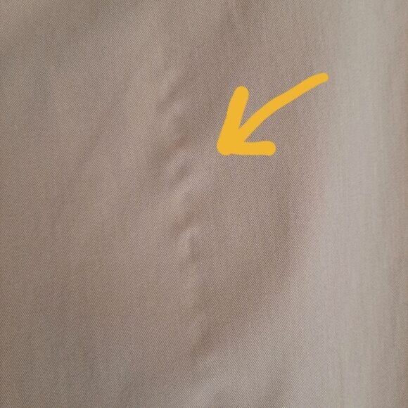 COLDWATER CREEK / Natural Fit Bootcut Leg Pants Tan Cotton Blend Sz 10 Flawed - Picture 11 of 15